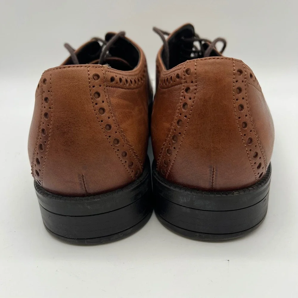 Cole Haan Grand 360 Wingtip Oxford Mens 11.5M British Tan Leather C34598